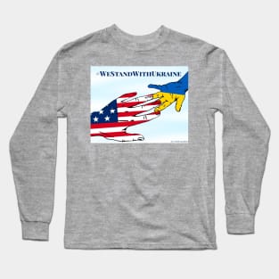 We stand with Ukraine usa Long Sleeve T-Shirt